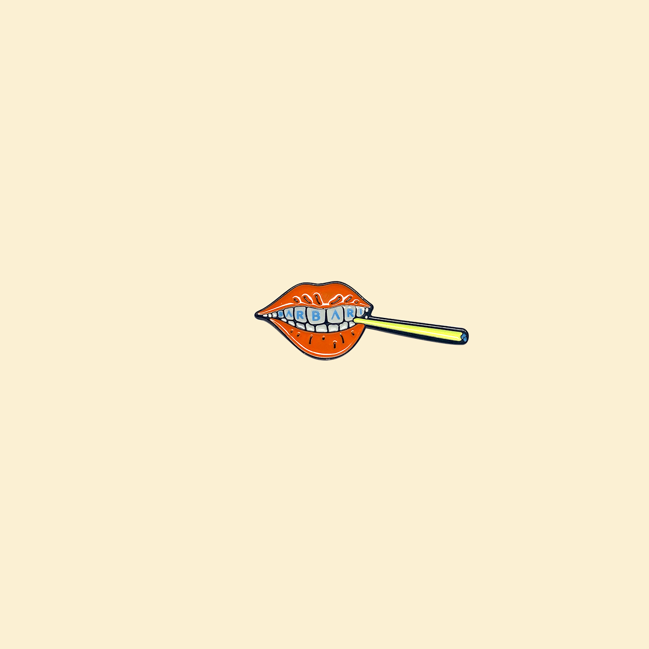 Spliff Lips Pin - Barbari Botanical Co.