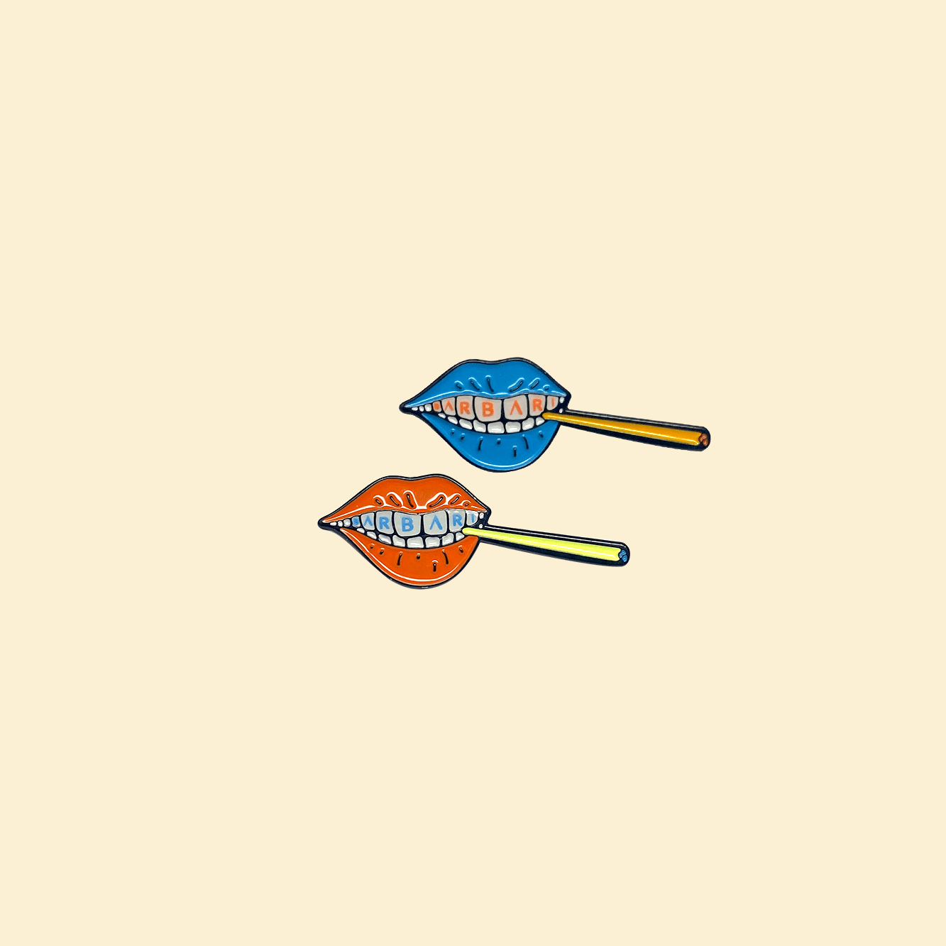 Spliff Lips Pin - Barbari Botanical Co.